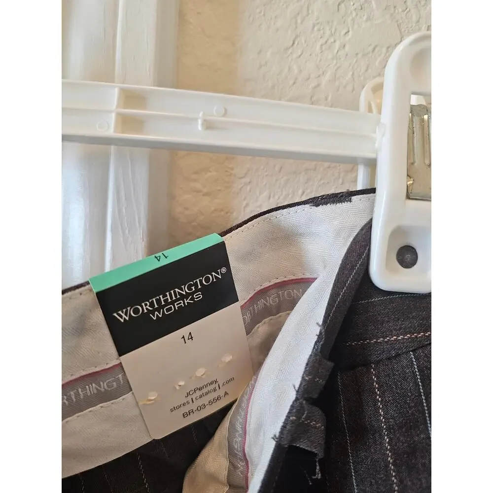 WORTHINGTON Works Stretch Womens Gray Slacks - Picture 4 of 16